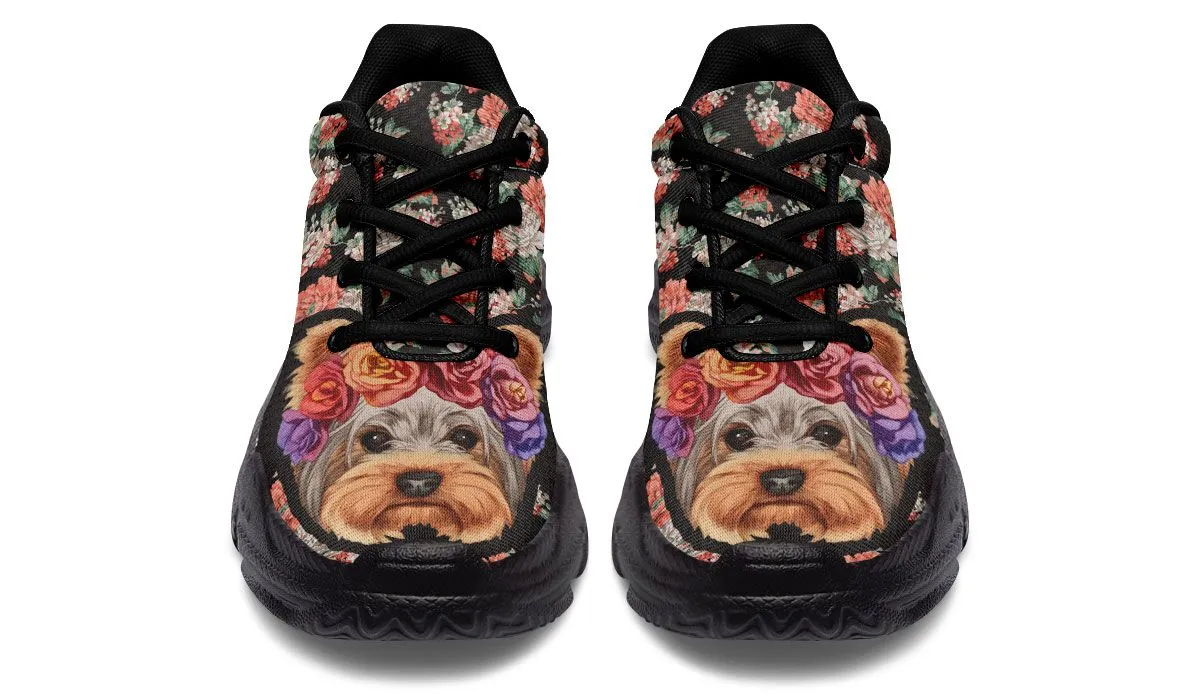 Floral Yorkie Chunky Sneakers