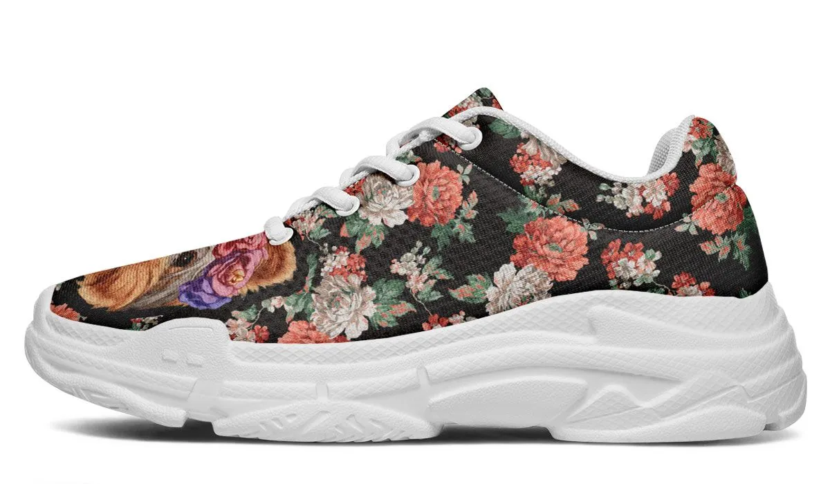 Floral Yorkie Chunky Sneakers