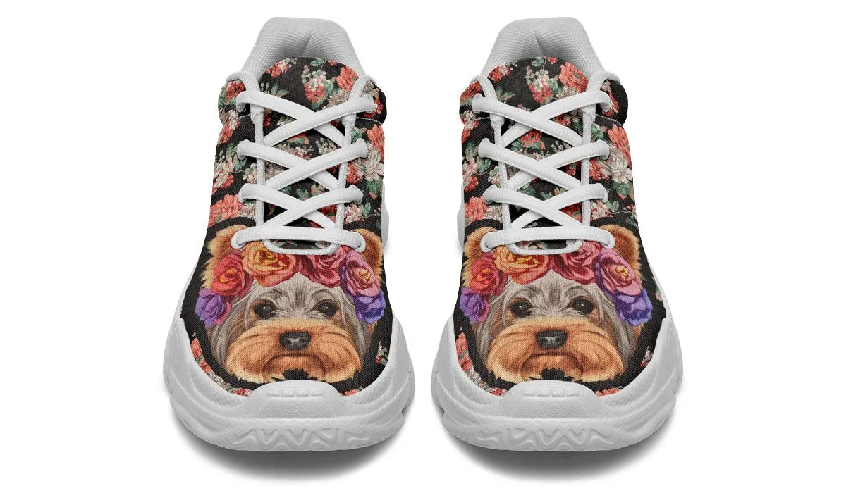 Floral Yorkie Chunky Sneakers