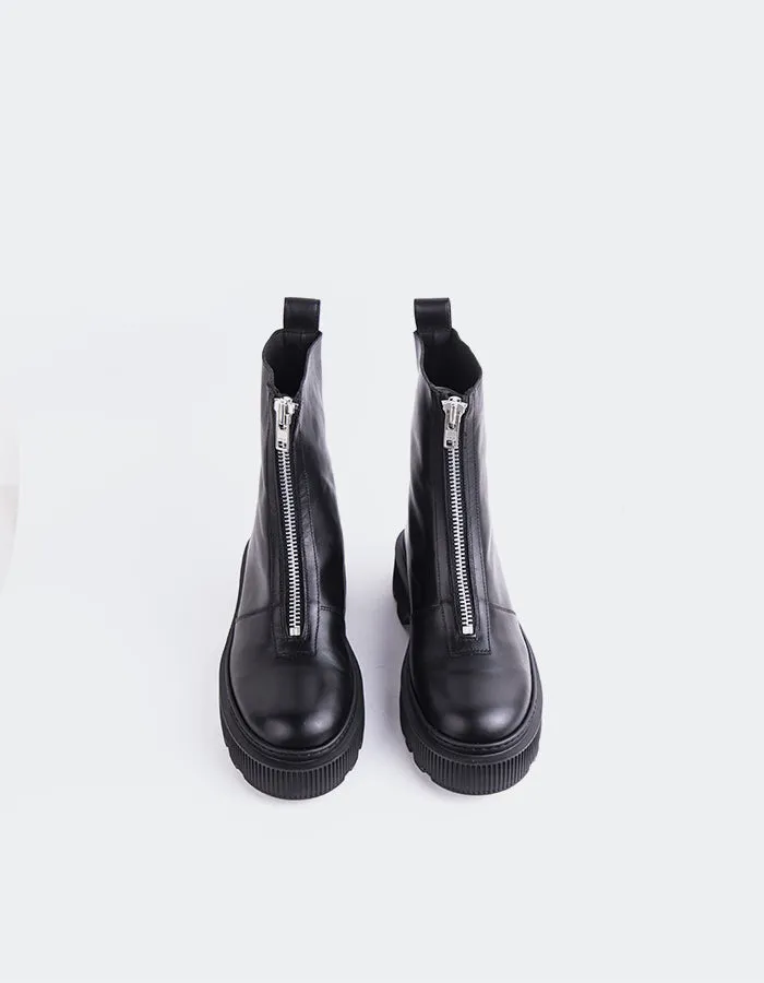 Florrie Black Leather