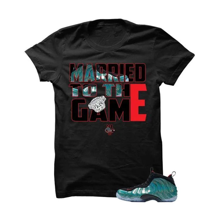 Foamposite One "Gone Fishing" Black T Shirt (Married To The Game)