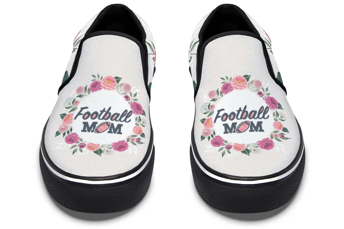 Football Mom Slip-On Shoes