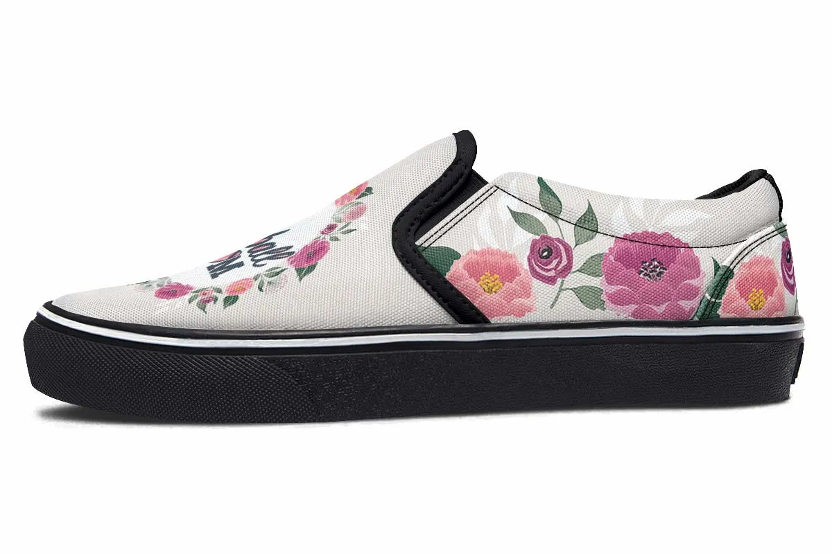 Football Mom Slip-On Shoes