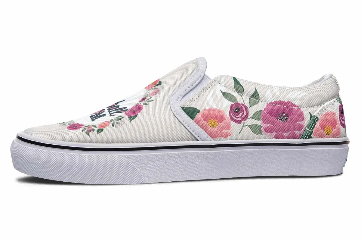 Football Mom Slip-On Shoes