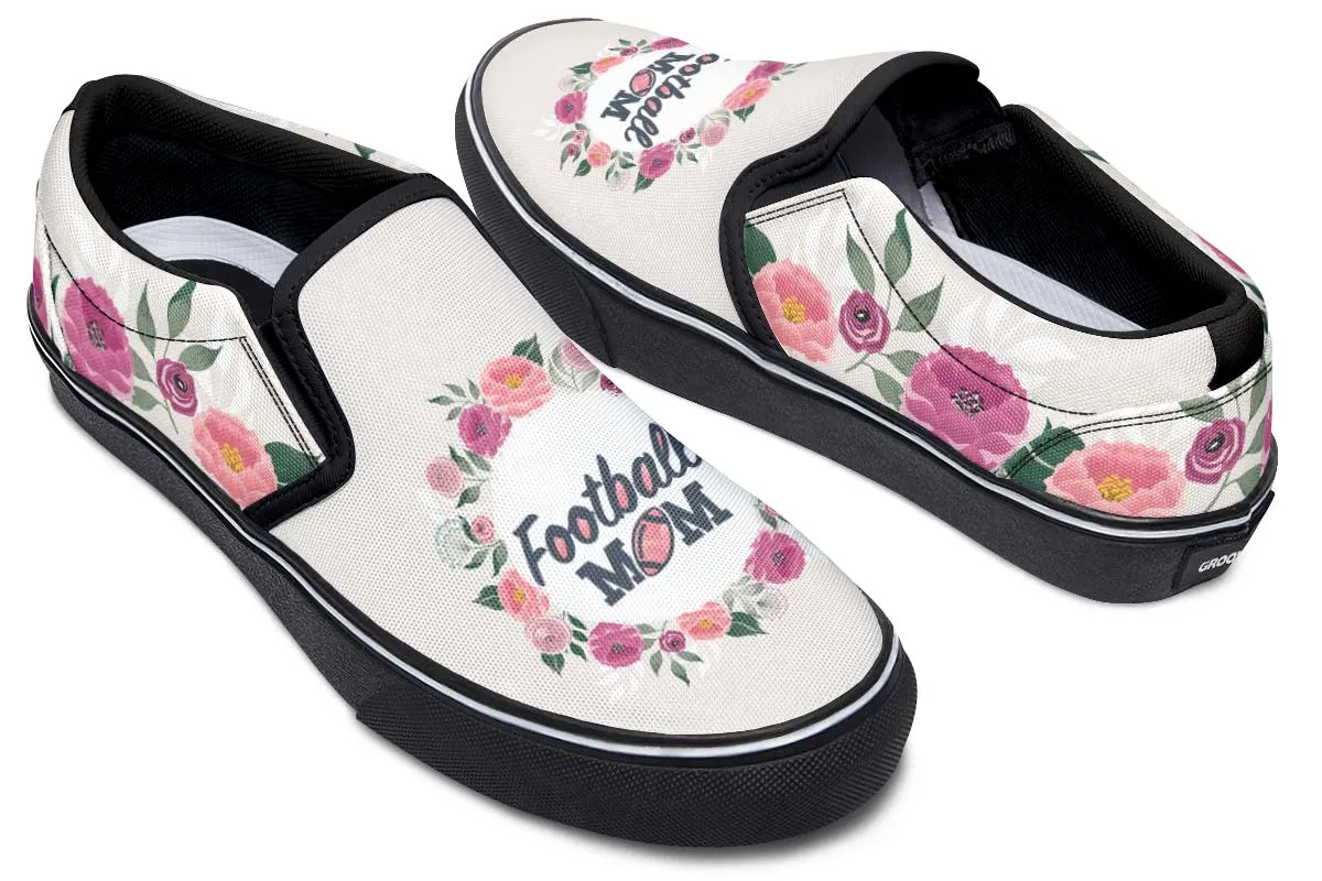 Football Mom Slip-On Shoes