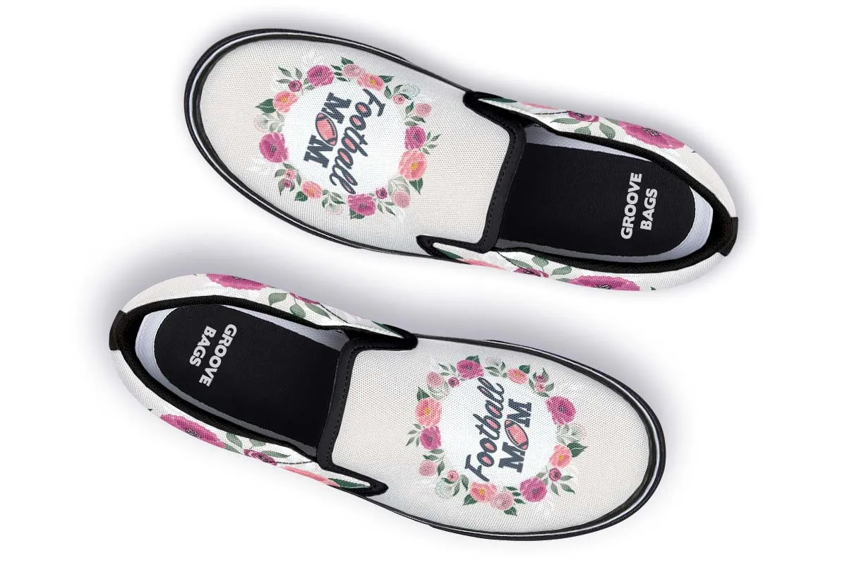 Football Mom Slip-On Shoes