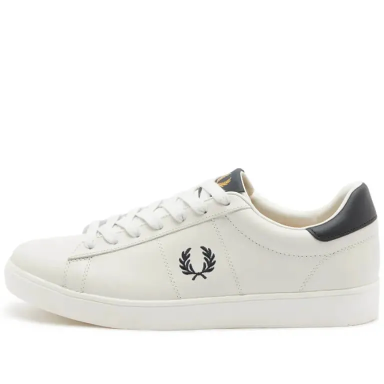 Fred Perry Spencer Leather Sneakers, Porcelain and Navy