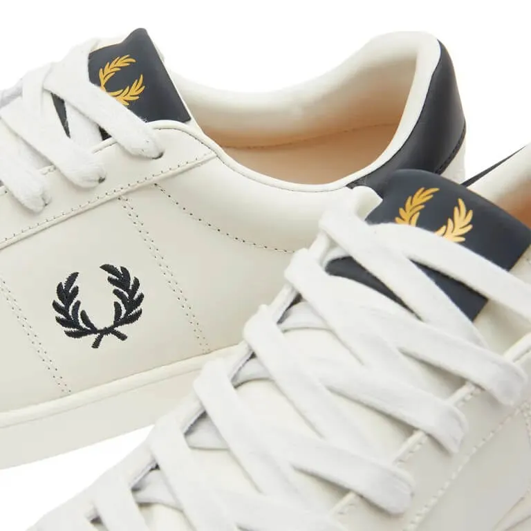 Fred Perry Spencer Leather Sneakers, Porcelain and Navy