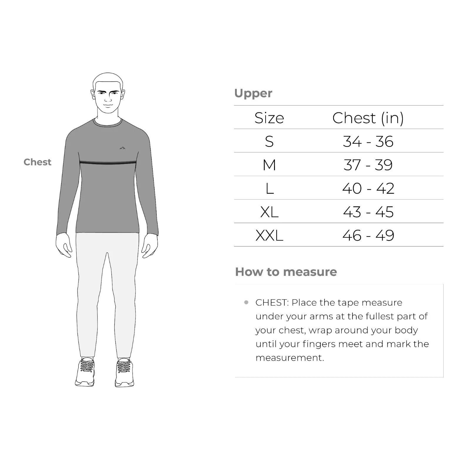Full Sleeve Hiking and Trekking T-Shirt & Jersey | Light Grey