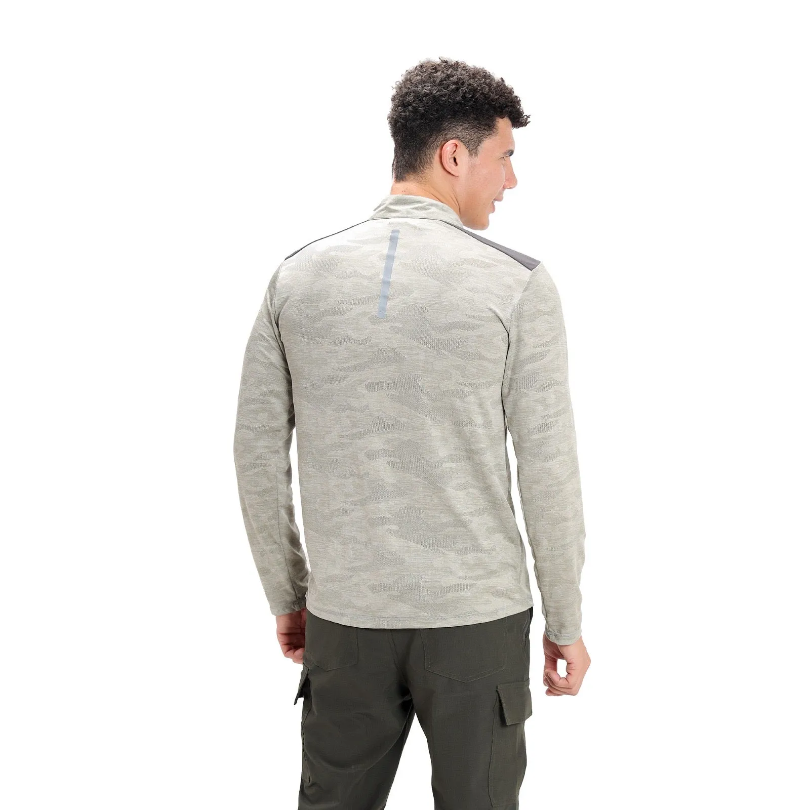 Full Sleeve Hiking and Trekking T-Shirt & Jersey | Light Grey