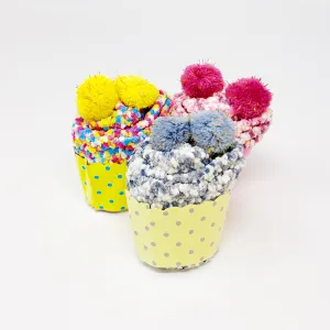 Fuzzy Pom Confetti Socks