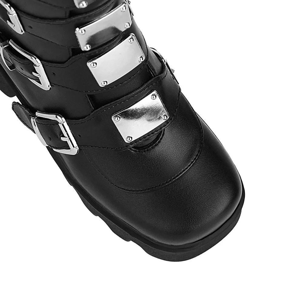 Gothic Buckle Boots