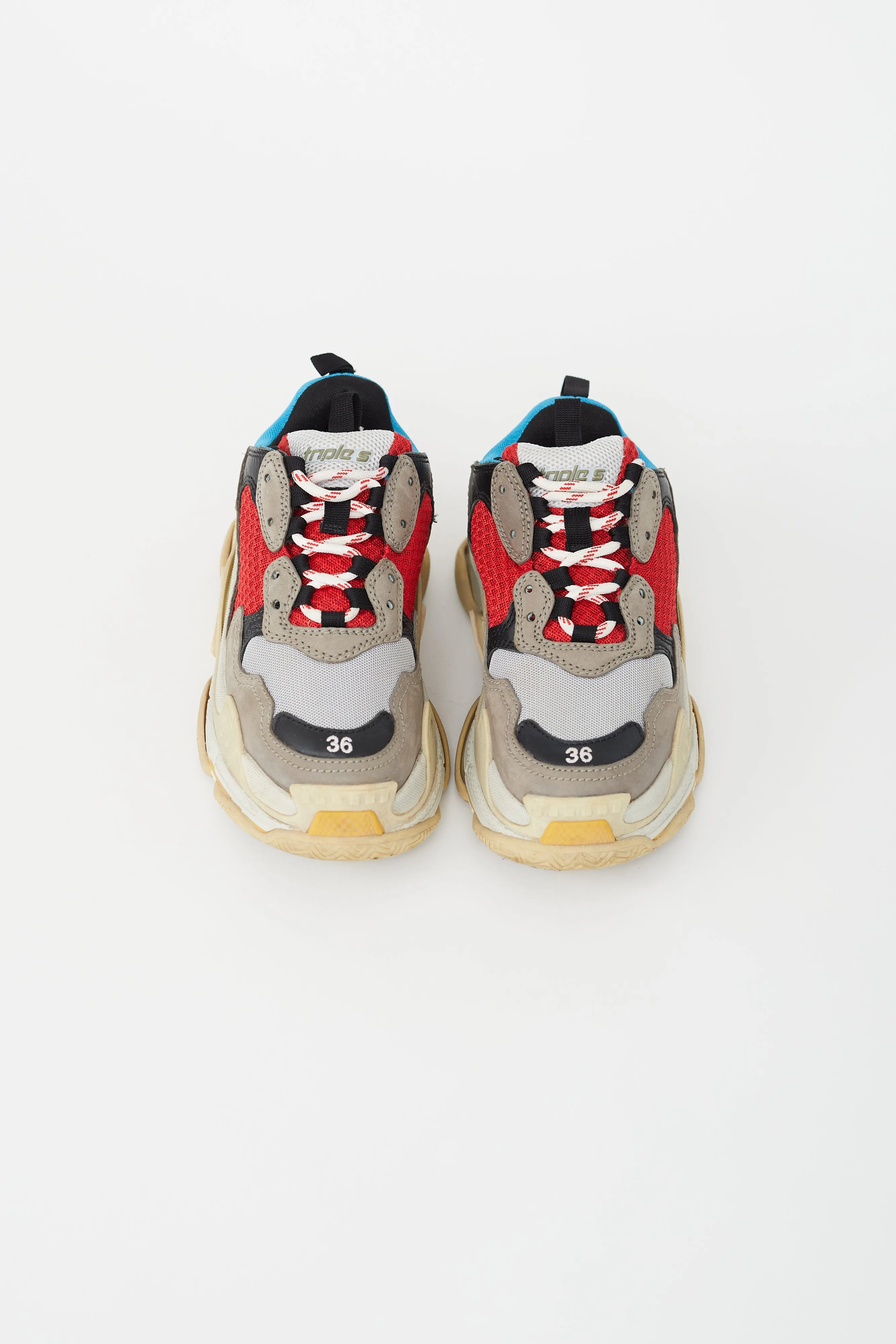 Grey & Multicolour Triple S Sneaker
