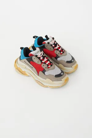 Grey & Multicolour Triple S Sneaker