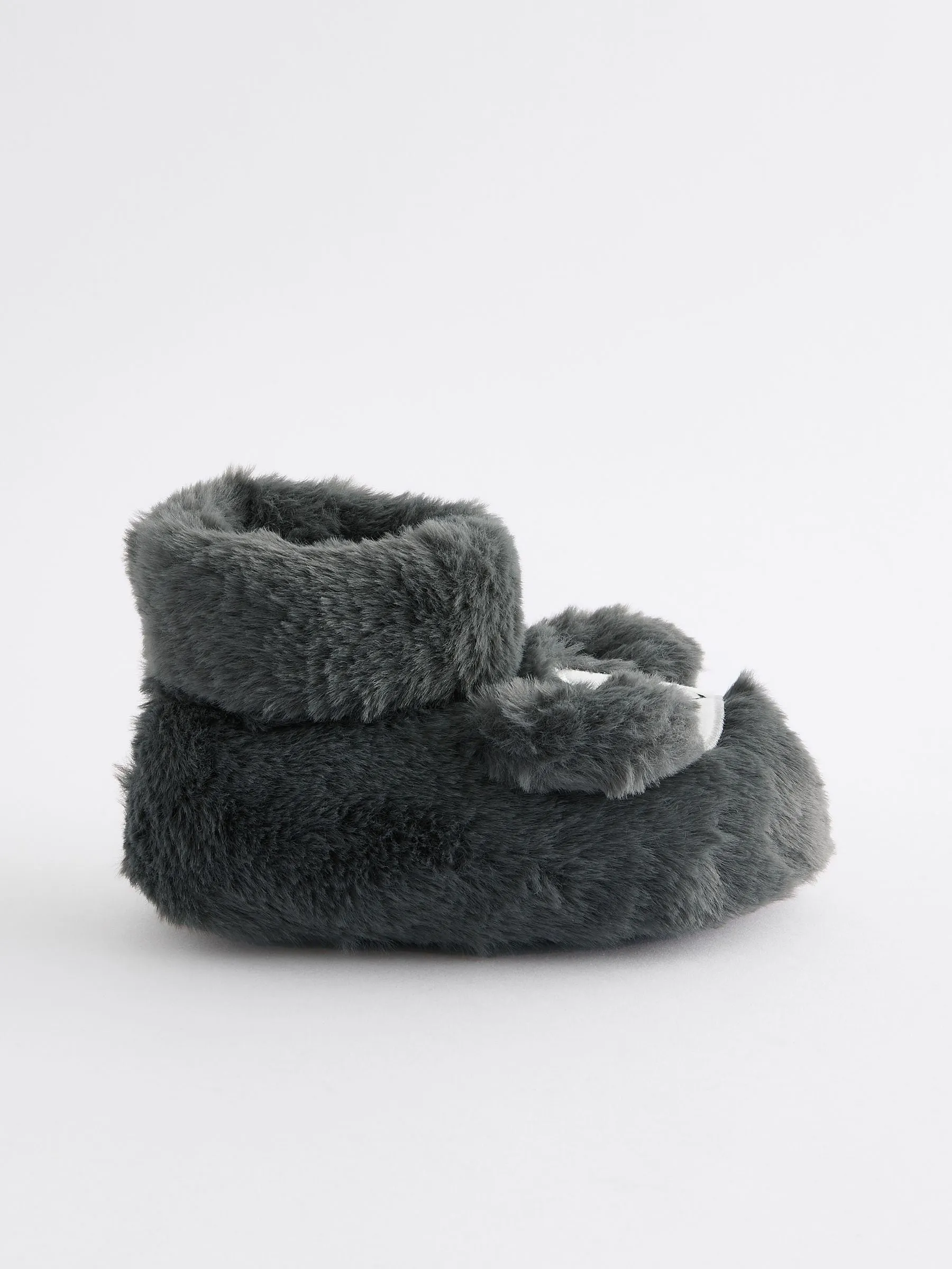 Grey Dog Slipper Boots
