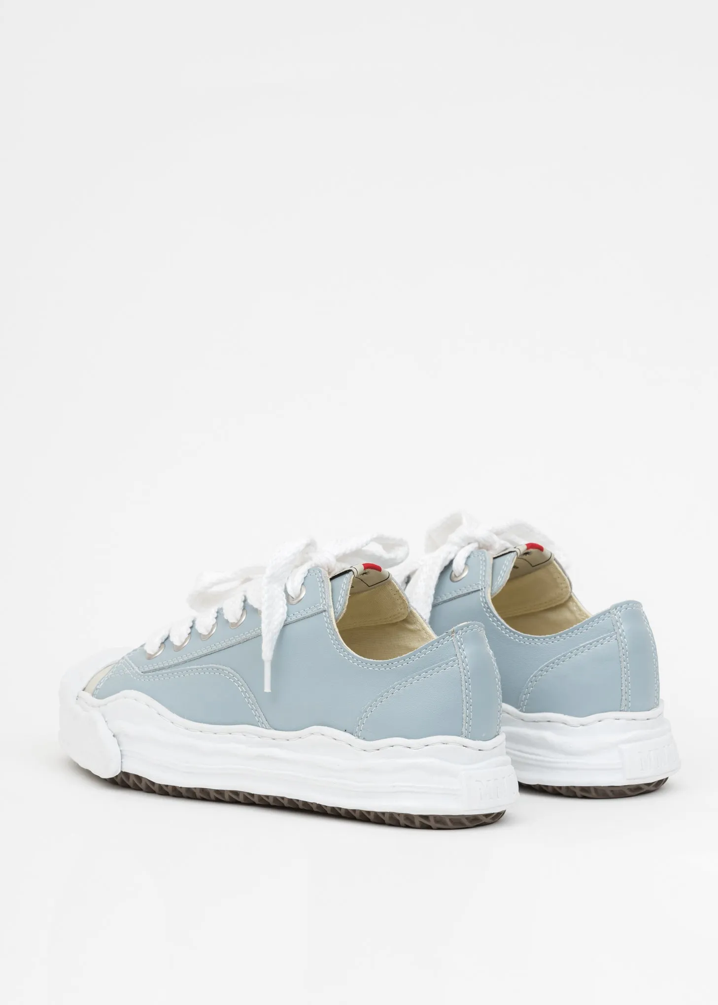 Grey Leather Original Sole Low Cut Sneaker