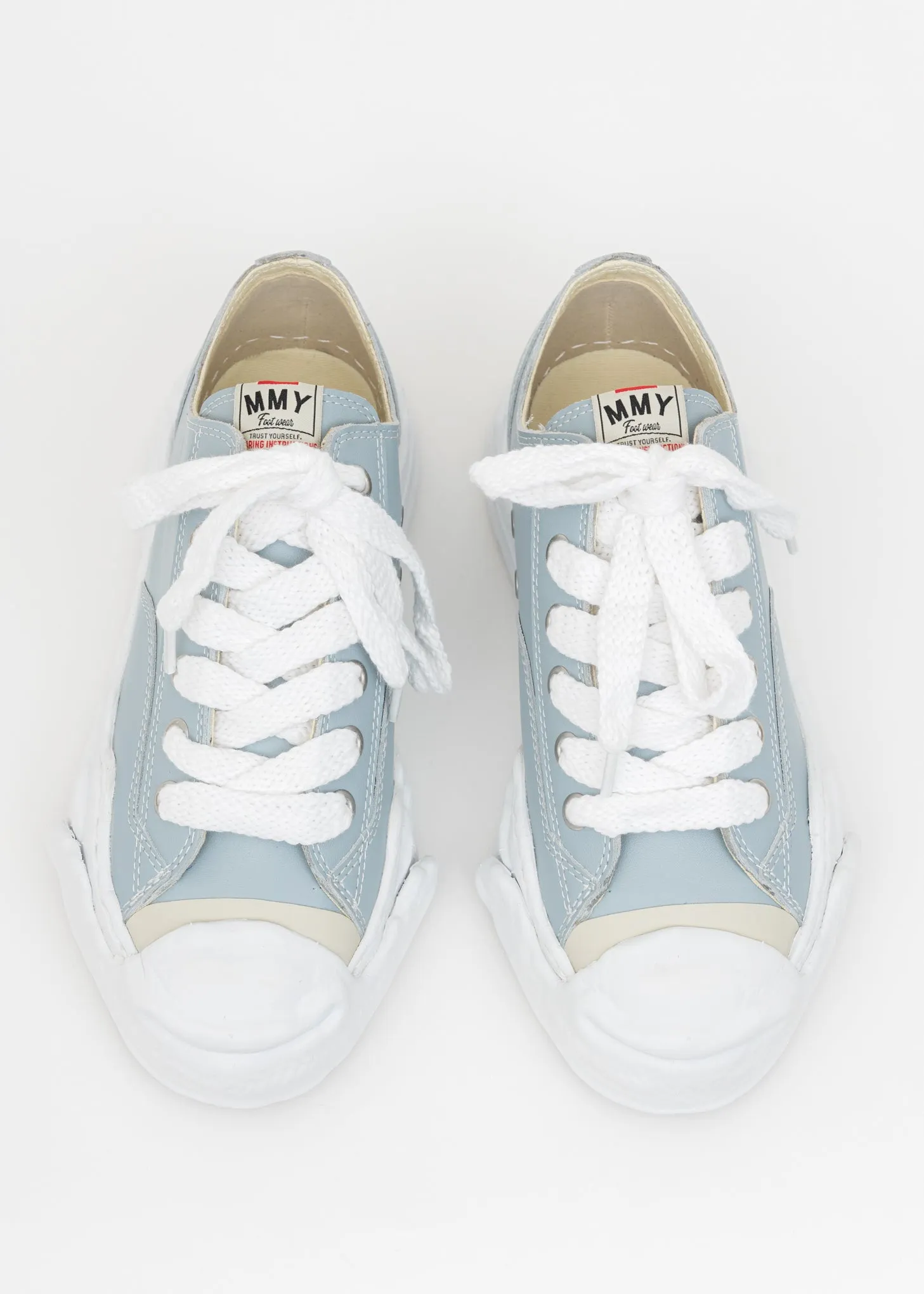 Grey Leather Original Sole Low Cut Sneaker