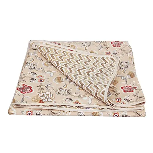 Handcraftd Pure Cotton Lightweight Single Bed Size Ac Dohar,Blanket,Summer Dohar,Duvet,Comforter, AC Dohar (55 x 85 inch, Pack of 1) (Design 3, Single Bed)