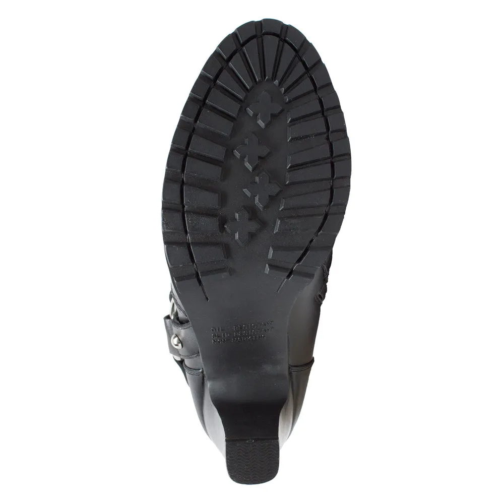 Harness boot - Women's Heeled Boot with Studs