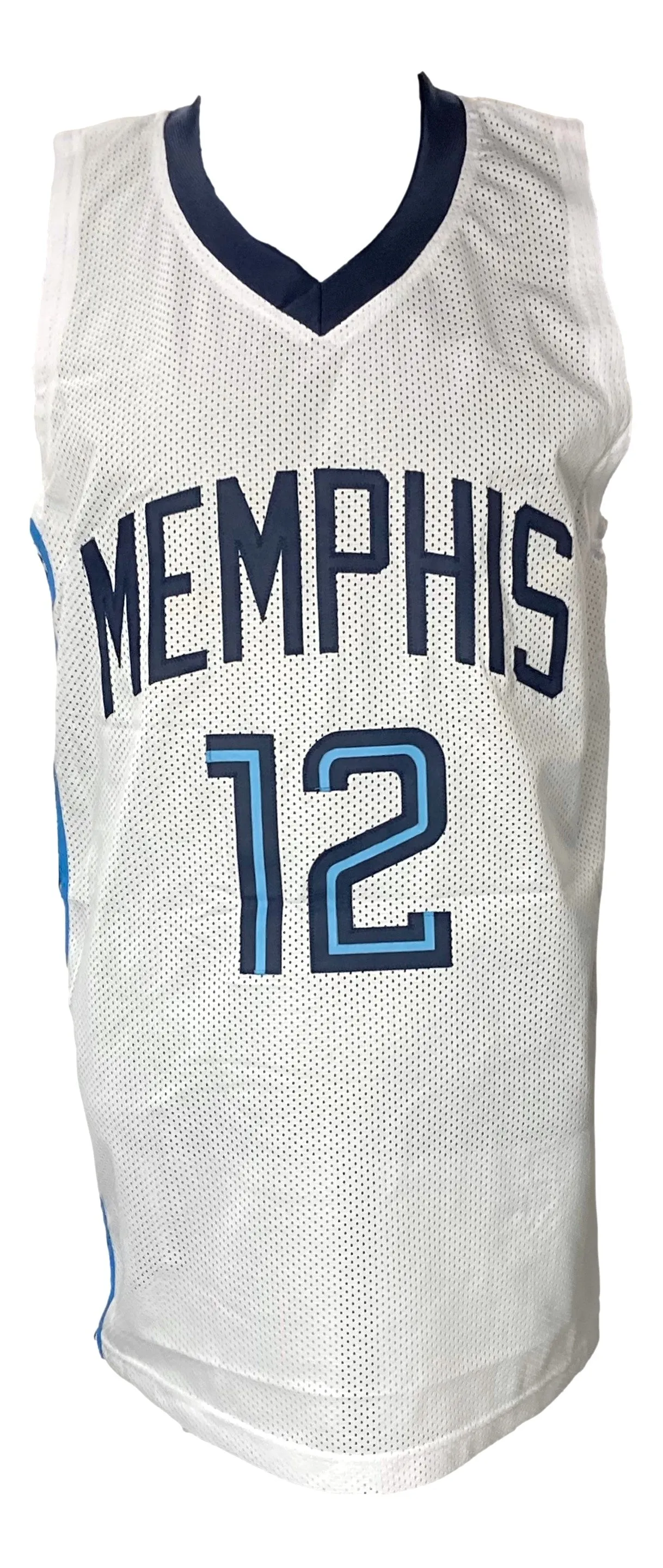 Ja Morant Signed Custom White Pro-Style Basketball Jersey BAS