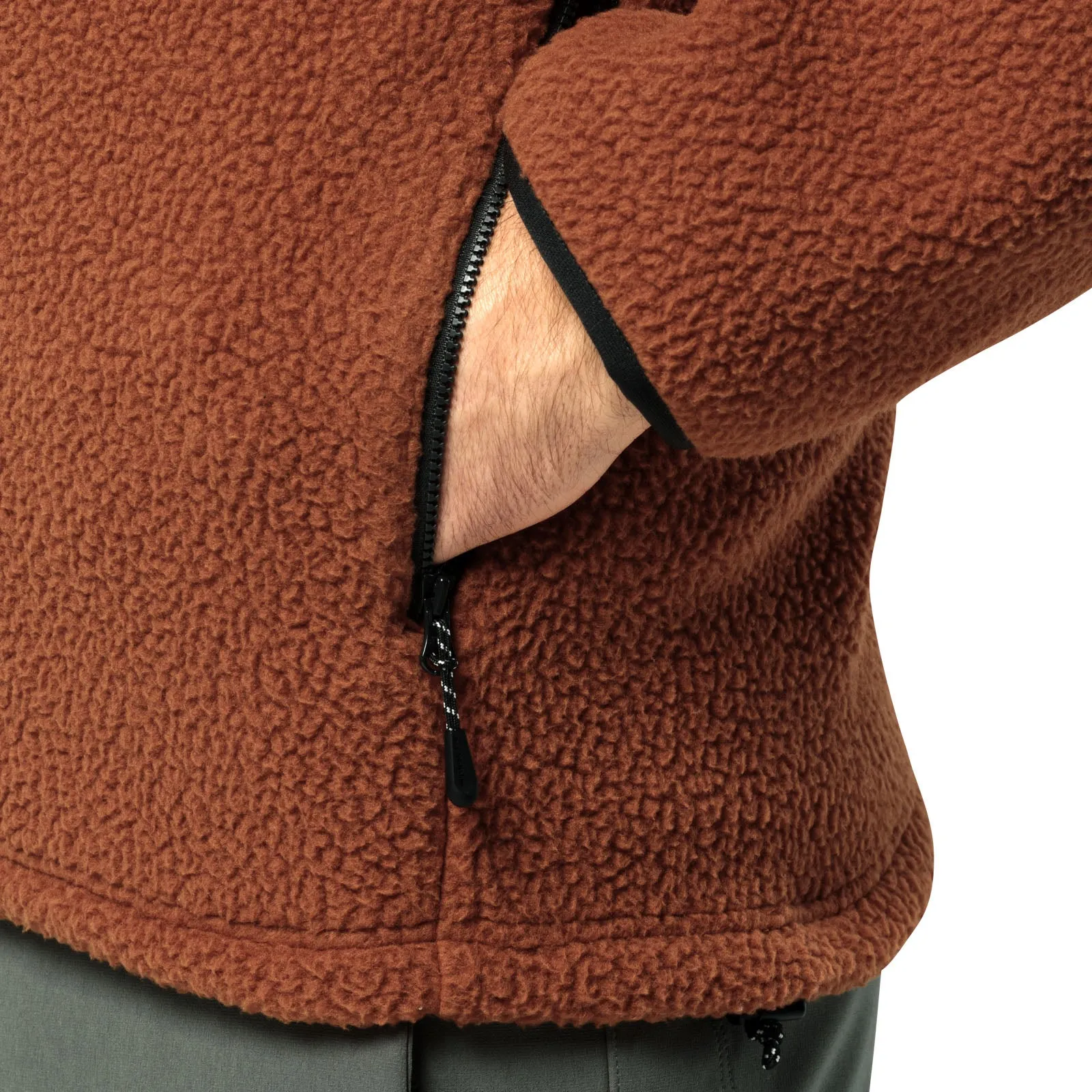 Jack Wolfskin Mens Kammweg Pile Full Zip High Neck Fleece
