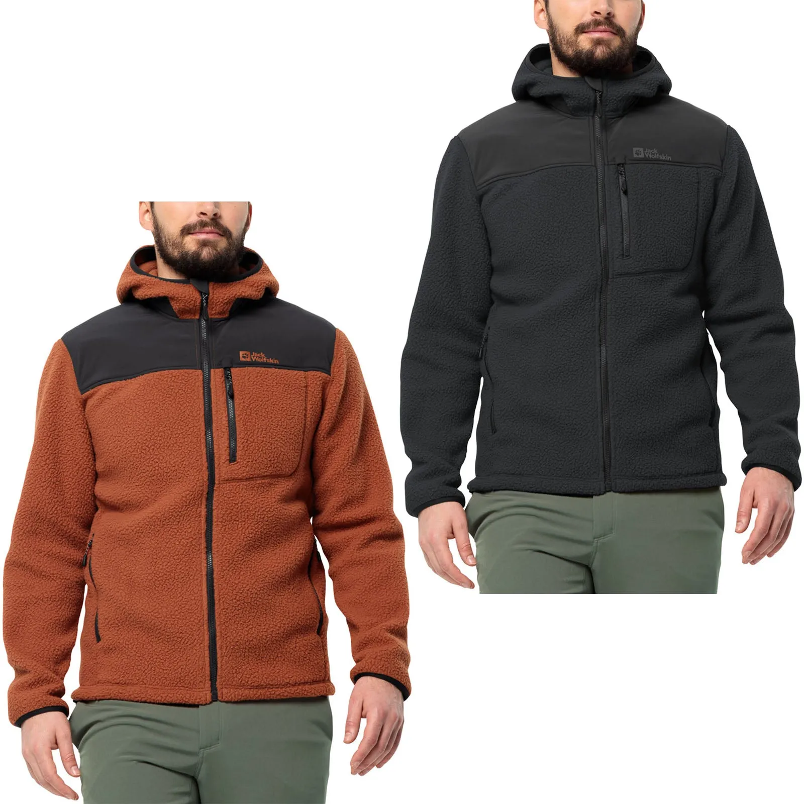 Jack Wolfskin Mens Kammweg Pile Full Zip High Neck Fleece