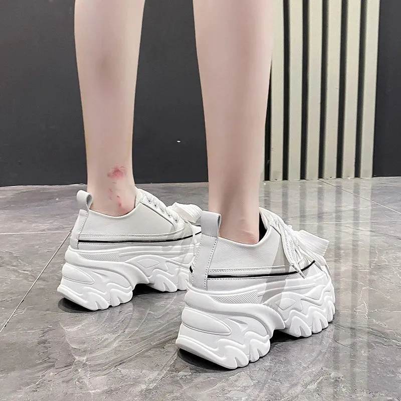 Joskaa 2024 New Platform White Chunky Sneakers
