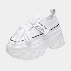 Joskaa 2024 New Platform White Chunky Sneakers