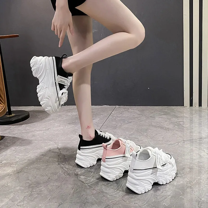 Joskaa 2024 New Platform White Chunky Sneakers