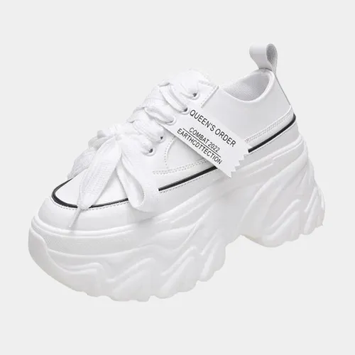 Joskaa 2024 New Platform White Chunky Sneakers