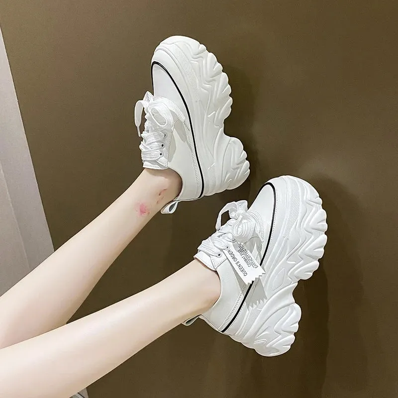 Joskaa 2024 New Platform White Chunky Sneakers