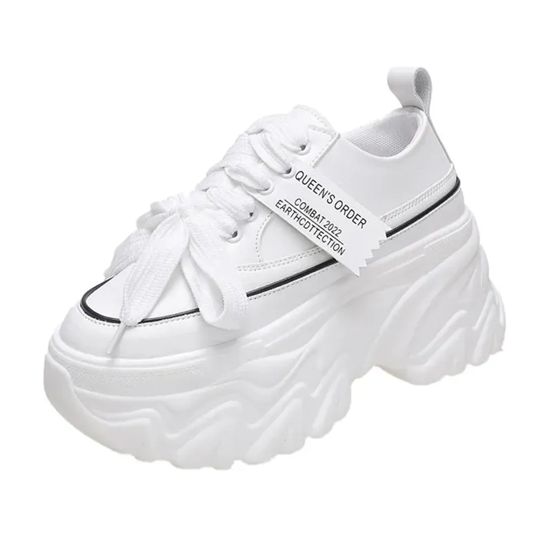 Joskaa 2024 New Platform White Chunky Sneakers