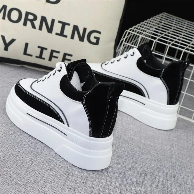Joskaa 2024 New White Lace Platform Sneakers