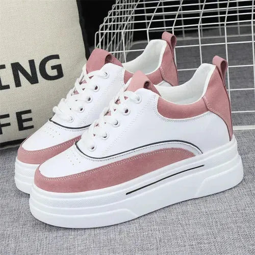 Joskaa 2024 New White Lace Platform Sneakers