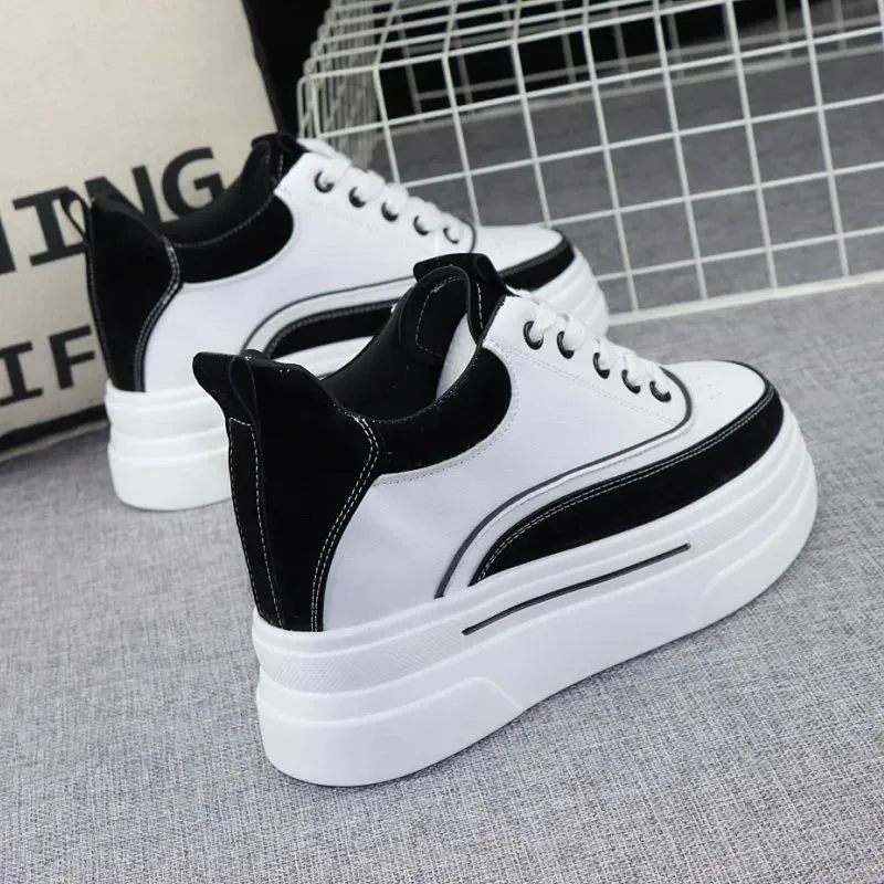 Joskaa 2024 New White Lace Platform Sneakers