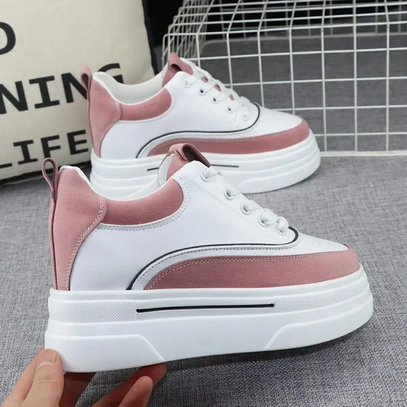Joskaa 2024 New White Lace Platform Sneakers