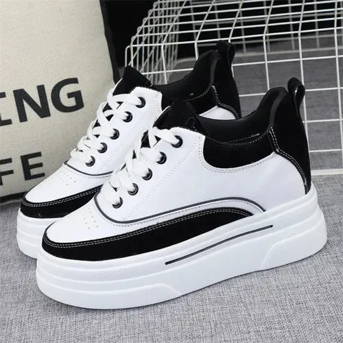 Joskaa 2024 New White Lace Platform Sneakers