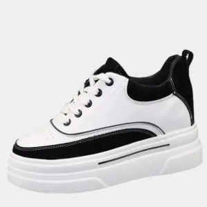 Joskaa 2024 New White Lace Platform Sneakers