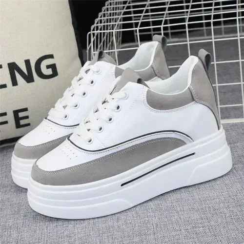 Joskaa 2024 New White Lace Platform Sneakers