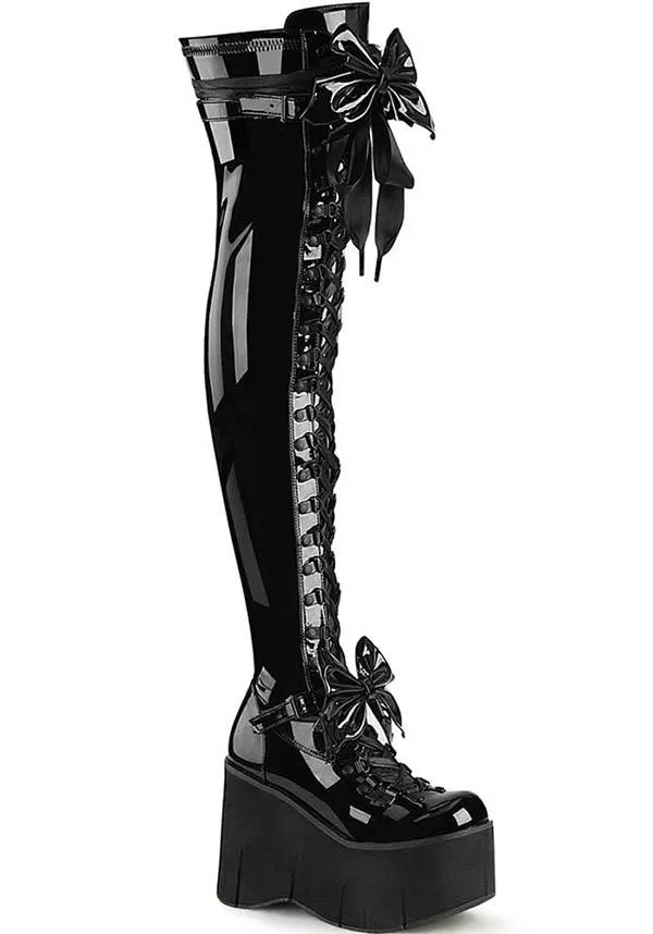 KERA-303 [Black Patent] | PLATFORM BOOTS [PREORDER]