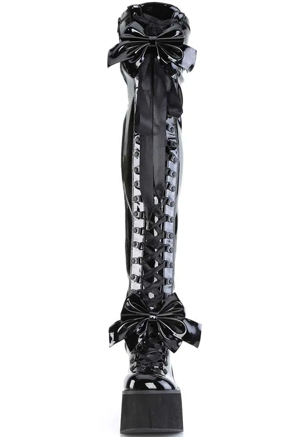 KERA-303 [Black Patent] | PLATFORM BOOTS [PREORDER]