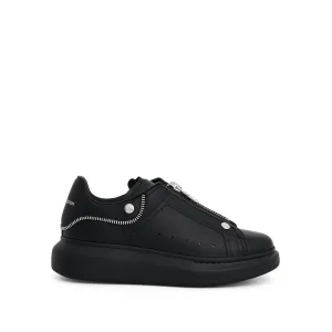 Larry Oversized Hardware Sneaker in Black