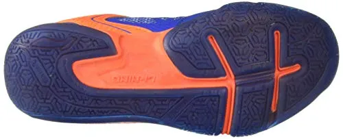 Li-Ning Saga Lite Non-Marking Badminton Shoe (Blue/Orange, 2 UK)