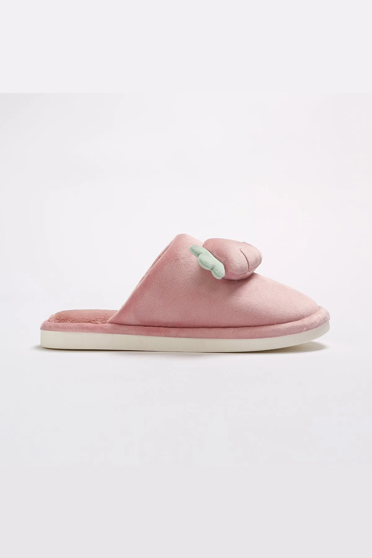 Lykke Home | Pink Rabbit & Carrot Slippers
