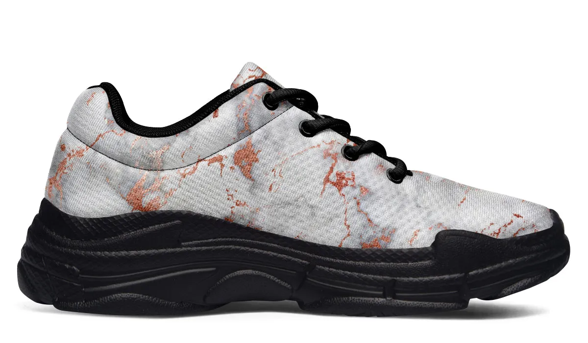 Marble Blush Chunky Sneakers