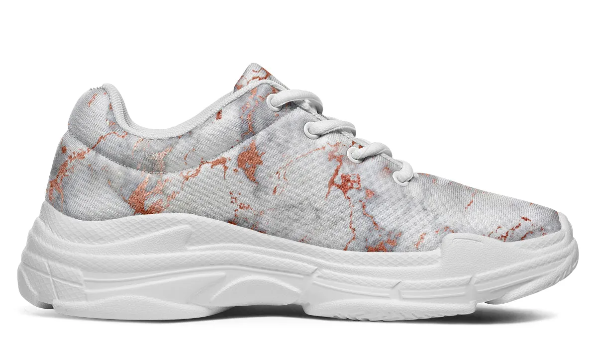 Marble Blush Chunky Sneakers