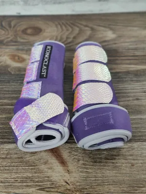 Medium Lavender Dyed Iconoclast Fronts w/ Holographic Python Straps
