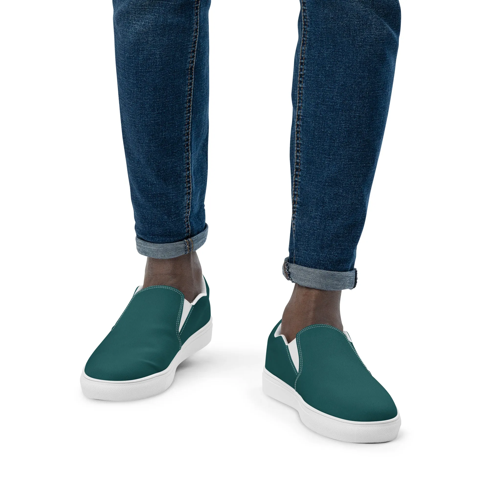 Men’s Smoke Green slip-on canvas shoes