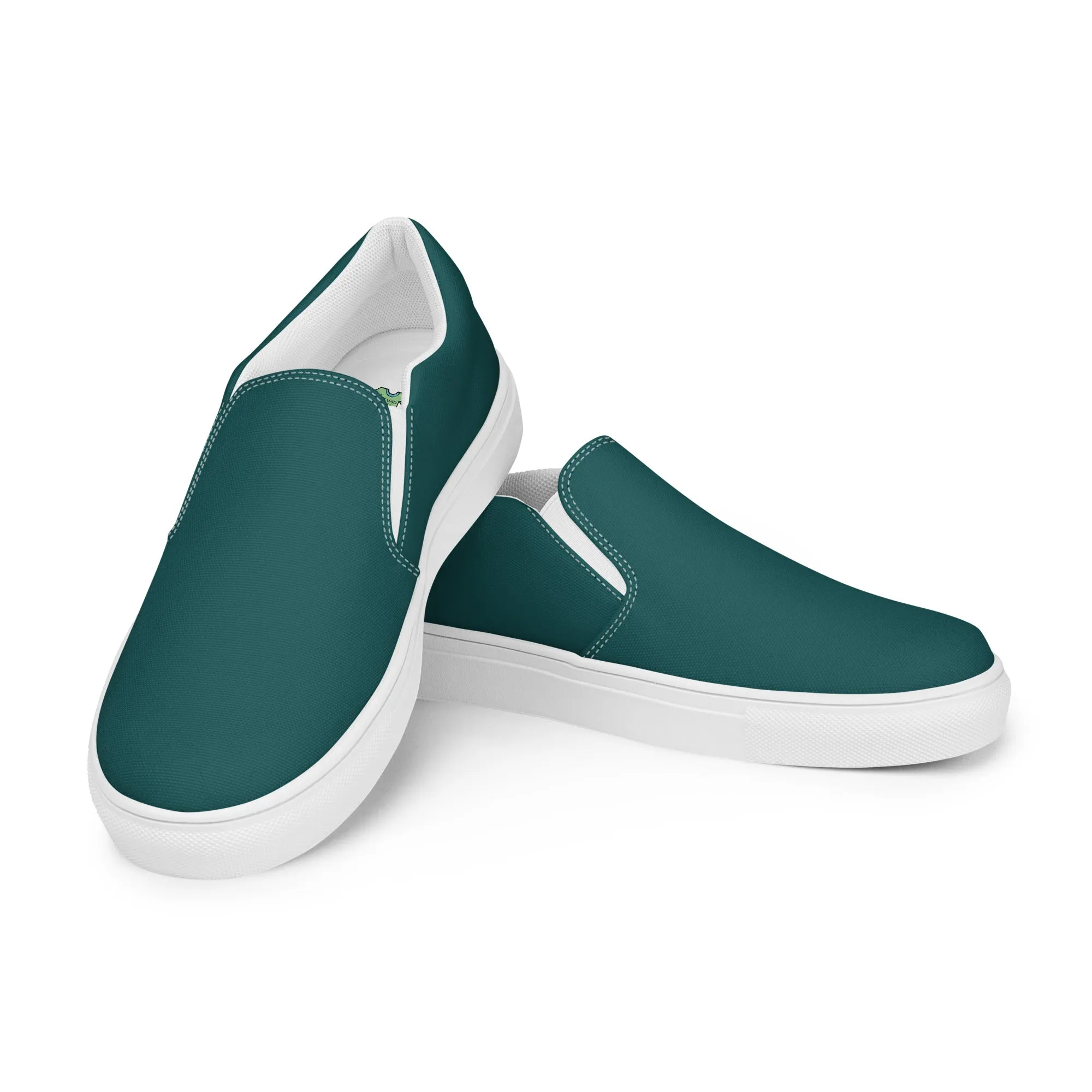 Men’s Smoke Green slip-on canvas shoes