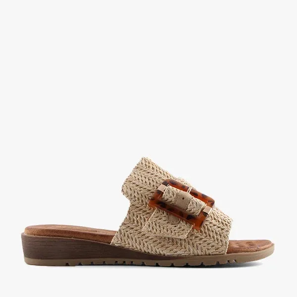 Mivari Raffia Slide